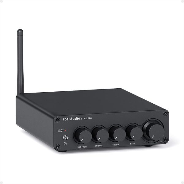 FOSI BT30D Pro Hi-Fi Bluetooth 5.0 receiver, 2.1 Channel Audio Amplifier