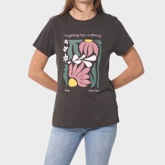 Fashion Flower Tee Grey