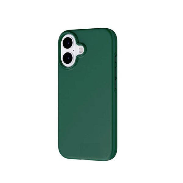 Silicon Cover Case Compatible With Iphone 16 Plus Green -