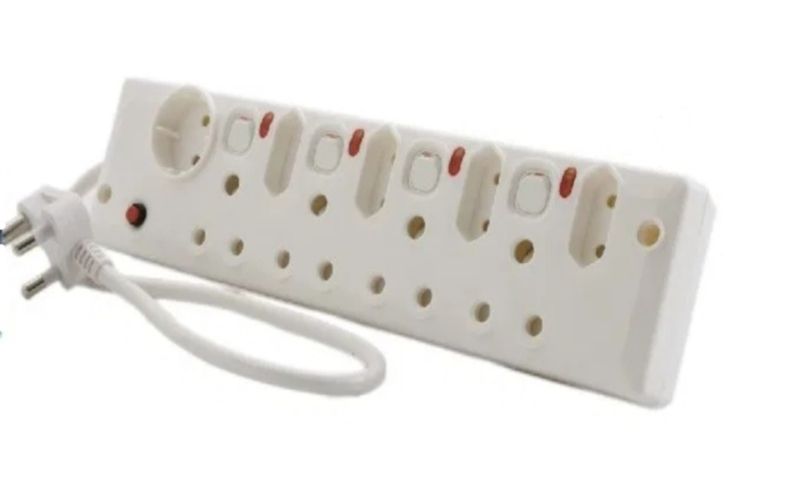 9 Way Multiplug with 4 Illuminated Switches