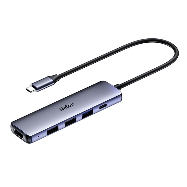 Netac WF13 5-in-1 USB-C Docking Station with HDMI &amp; PD100W