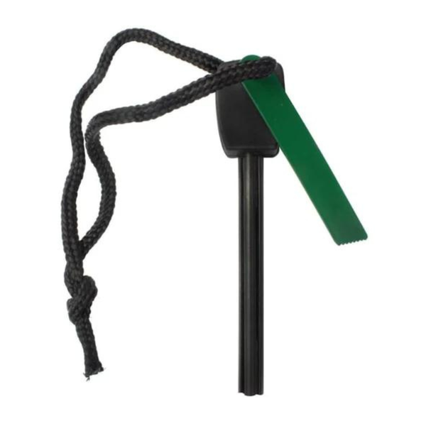 Survival Flint Rod with Metal Knife Rod