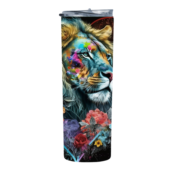 Lion Heart 20 Oz Straight Skinny Tumbler 048