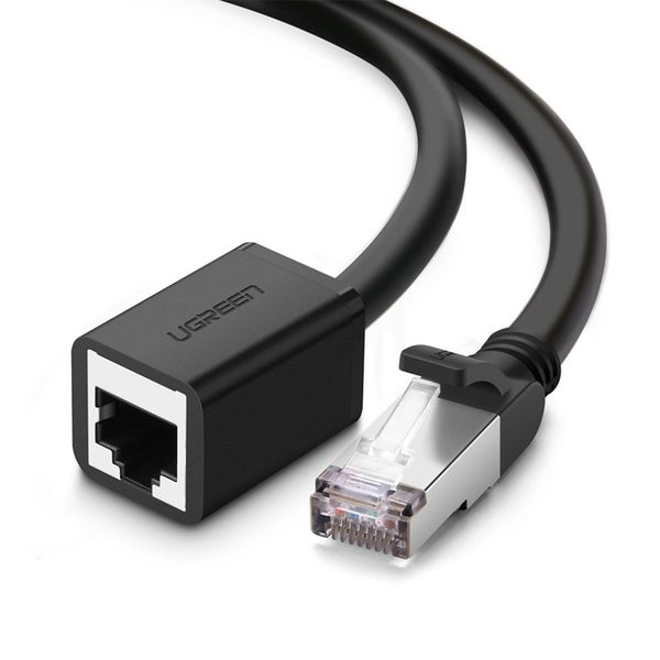 UGreen CAT6 M UTP to RJ45 F 3m Ext Cable - Black