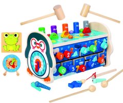 7 In 1 Hammering Pounding Number Track Educational Sensory Toy For Toddlers