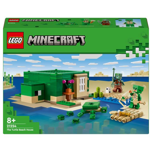 LEGO® Minecraft® The Turtle Beach House 21254 Building Toy Set - 234 Pieces