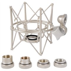 Microphone Shock Mount Adjustable Mount Recording Mic Stand Metal Bracket P