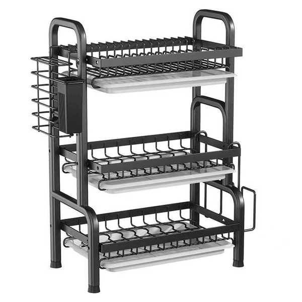 Dish Rack kitchen Stainless Steel Dish Drainer Rack with Drainboard