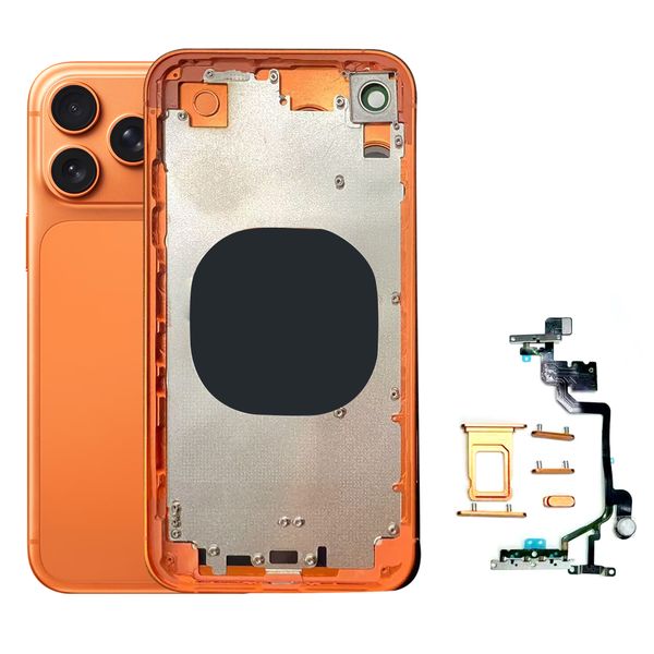 Back Cover Housing DIY Kit Compatible with iPhone XR to 17 Pro Conversion