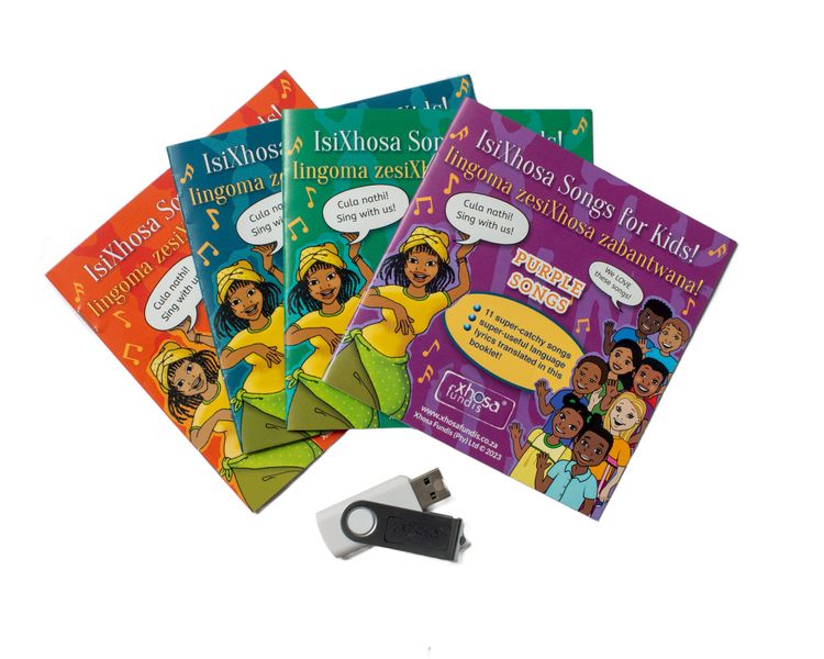Four sets of IsiXhosa Songs for Kids - 43 songs on USB