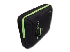 Canyon Shoulder Laptop Case Bag Black/Green