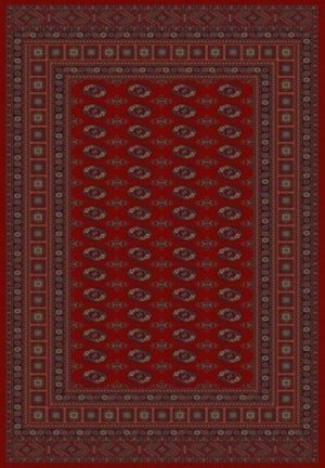 Rugs Original Kirman Rug - Burgundy Footprints (240x340)