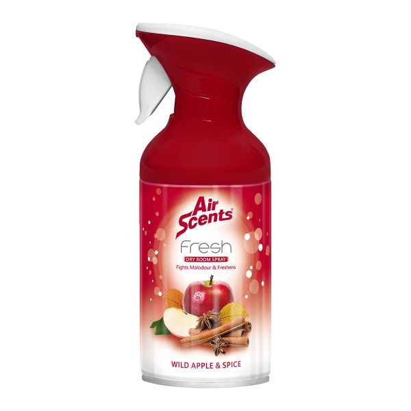 Air Scents Fresh Dry Room Spray Wild Apple And Spice 250Ml - 3 Pack