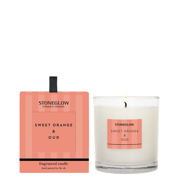 Stoneglow Fragranced Candle - Sweet Orange &amp; Oud