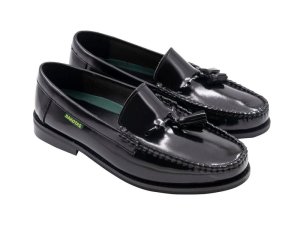 Dakotas Men Black Slip-on Loafer with Tassel