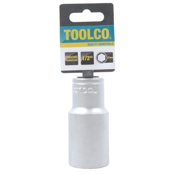 Toolco 1/2 Inch Drive Tube Socket - 27mm x 76mm Long