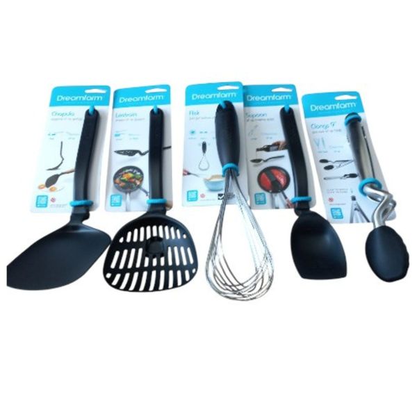 Dreamfarm Kitchen 5-piece Bundle Chopula, Clongs, Flisk, Lestrain &amp; Supoon
