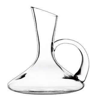 Clear Glass Wine Decanter with Handle