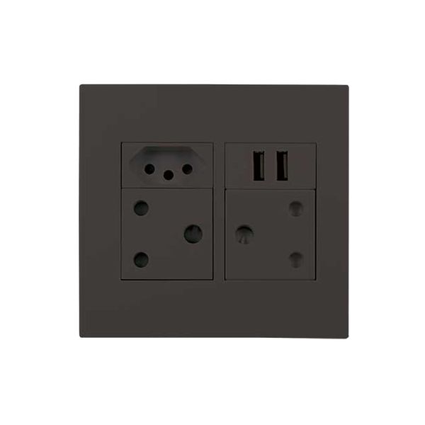 ACDC - 2x Sa 16a 1x N-Type 16a 2x 2.1a Usb 4x4 Slate Orion