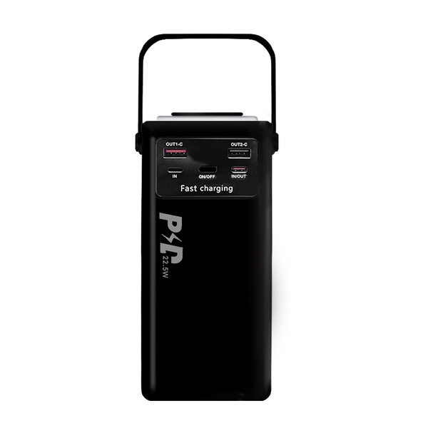 30000mAh Portable Power Bank 22.5W Fast Charging with Retractable LED Light