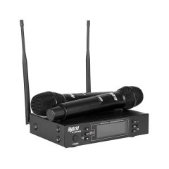 Hybrid U-DVFE - Dual Handheld Cordless Microphone with Feedback Eliminator