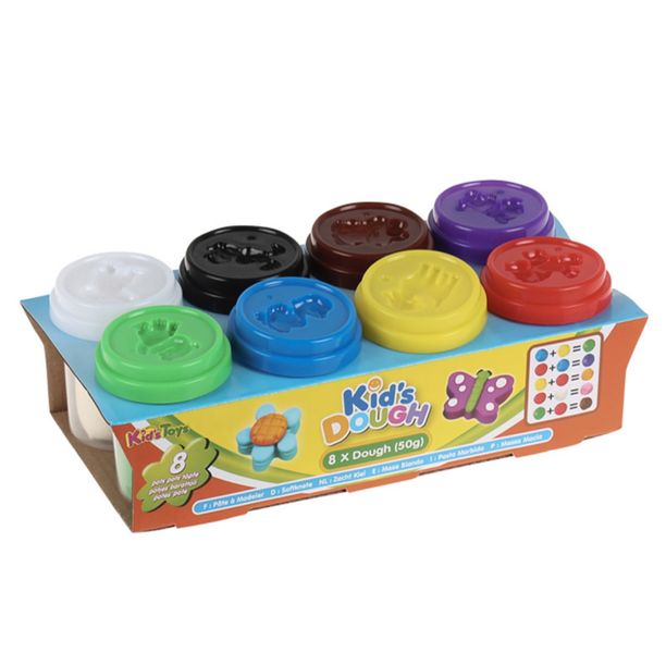 Kids Educational Play Dough - 8 Piece