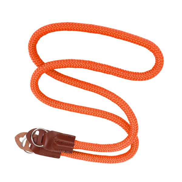 Digital SLR Camera Cowhide Nylon Strap Orange