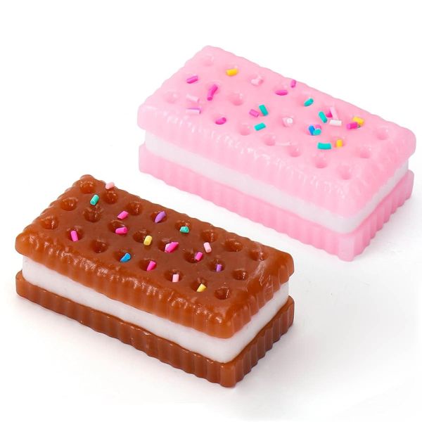 2 Pack Cookie Sticky Taba Squishy Fidget Toys Adults, Soft Squeeze Toys