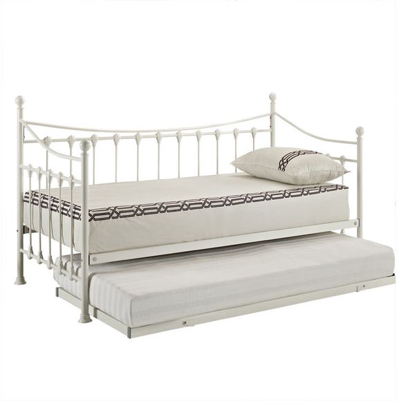 Hazlo Armario Trestle Day Bed with Roll Out Trundle Set - Black
