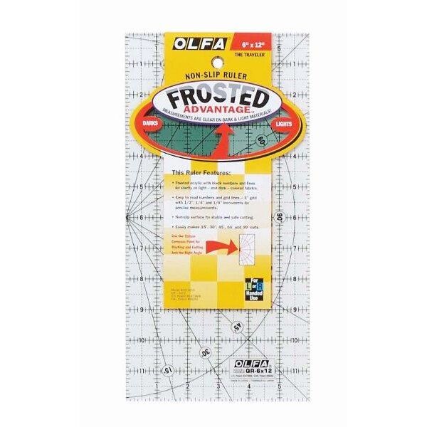 OLFA Quilt Ruler Imperial 6In x 12In