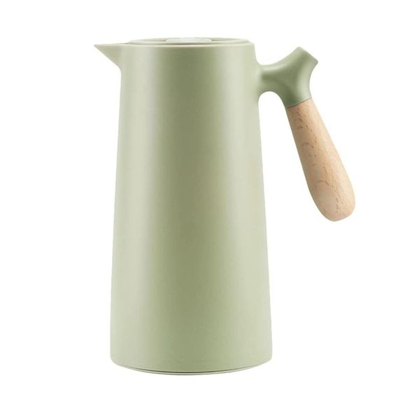 1L Vacuum Jug Flask With Push Button Pourage - Green