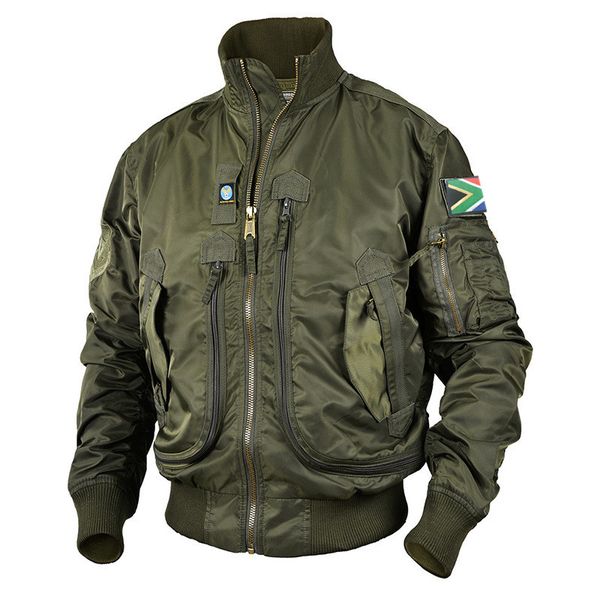 Tactical Bomber Jacket For Men Men's Military Jacket Pilot Jacket-ArmyGreen