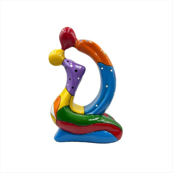 Kissing Lovers Statue Abstract Modern Resin Crafts Couple Sculpture