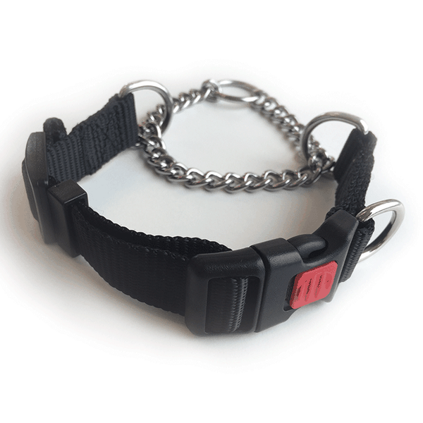 M-Pets Kombi Dog Collar with Choke Collar Buckle - XS