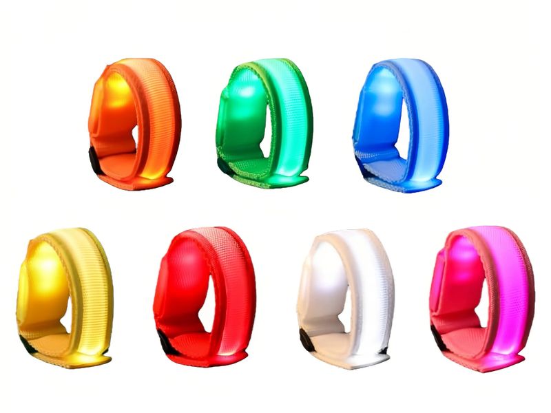 7 Piece LED Glow in The Dark Bracelets for Kids