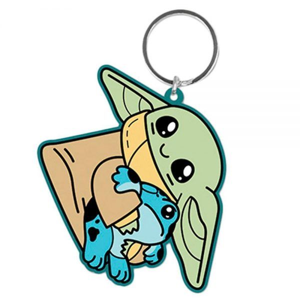 Star Wars - The Mandalorian (Grogu's Little Friend) Rubber Keychain