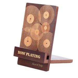 Stylish Vinyl Wood Holder &amp; Display for Albums - Premium Classic Wood