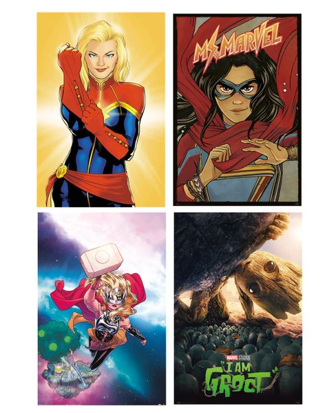 Marvel: Dynamic Heroes - Poster Pack Combo (Set of 4)