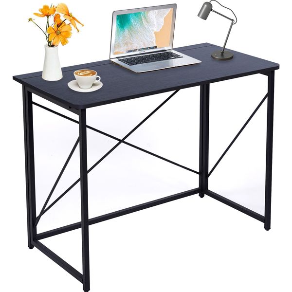 Work Study Desk Folding Table No Assembly Home Office Computer Desk