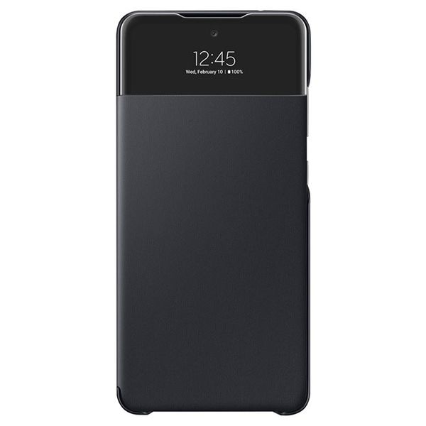 Samsung Original Smart S View Wallet Cover For Galaxy A72 - Black
