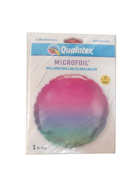 18 Inch Foil Round Jewel Ombre