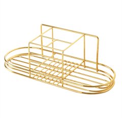 Wall Mounted Bathroom Razors Storage Rack Cosmetics Space Saving Stand Vent