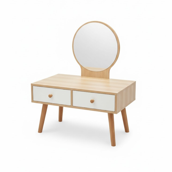 Tabletop Vanity Mirror with Drawer Storage Small Dressing Organizer-7019