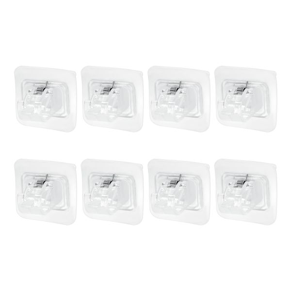 Curtain Rod Bracket No Drilling, Adhesive Curtain Rod Holder Hooks, No Dril
