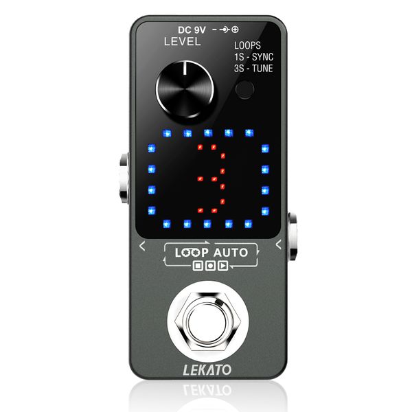 LEKATO Looper Pedal Guitar with SYNC &amp; Tuner Function