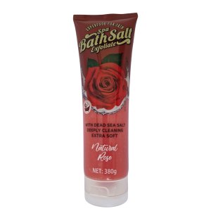 Natural Rose Bath Salt Scrub with Dead Sea Salt