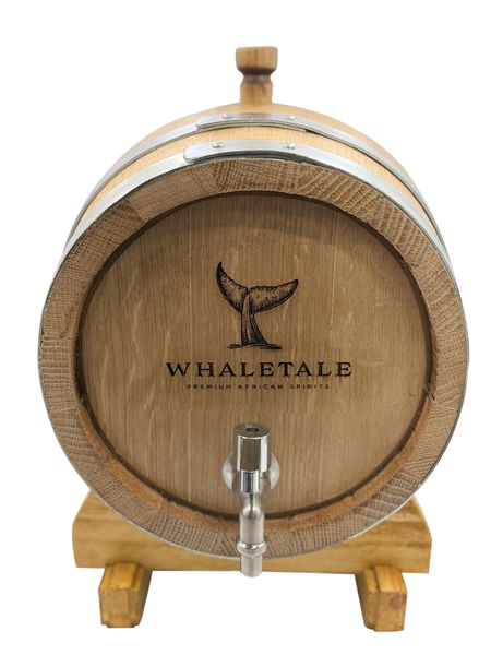 6 Litre Whisky Ageing Cask With 6 Crystal Tasting Glasses