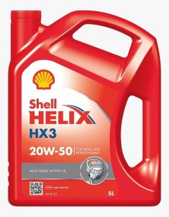 Shell Helix HX3 20W-50 - Multi Grade Motor Oil - 5L