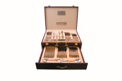 Nicolson Russell Ravioli 58 Piece Wooden Cutlery Canteen