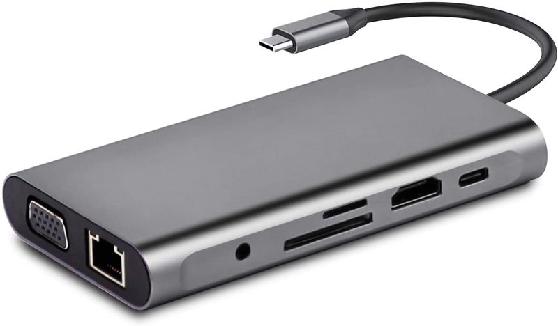 Multi Function Type C 11 in 1 Hub Docking station premium quality